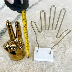 Home decor peace sign and marble stand jewellery hanger